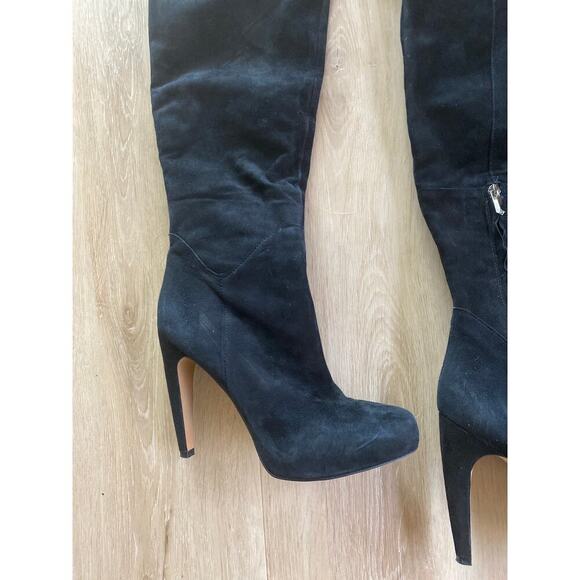 Sam Edelman Kayla black suede over the knee boots size 8 - Picture 5 of 9